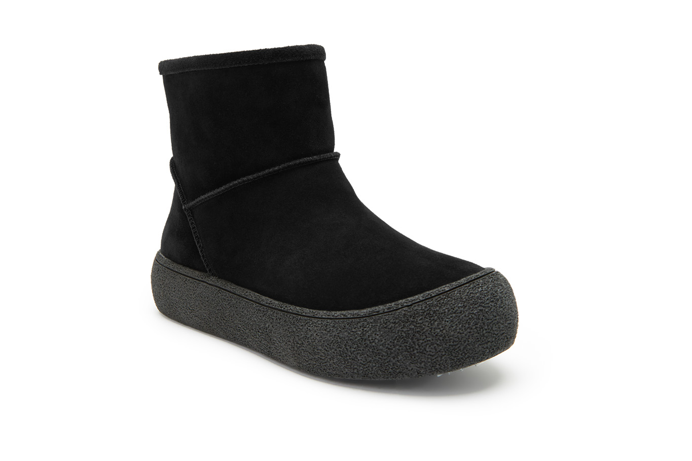 полусапоги 30289AW-0701 черный замша, фото 5